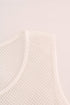 Dolce & Gabbana White Net Tank Transparent Top